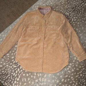 Love Tree Corduroy reversible Jacket in Tan/Pink